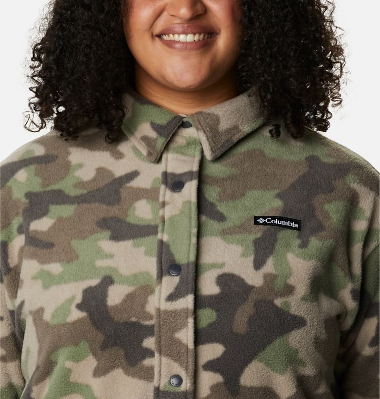 Women's Columbia Benton Springs Shirt Jackets Camo | Plus Size CA-H6C8A